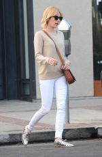 EMMA ROBERTS Gets a New Color and Hair Cut at Nine Zero One Salon in West Hollywood 06/10/2016