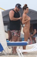 EMMA ROSE in Bikini on the Beach in Miami 06/16/2016