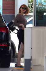 EMMA STONE at a Gas Station in Malibu 06/20/2016