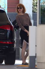 EMMA STONE at a Gas Station in Malibu 06/20/2016