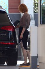 EMMA STONE at a Gas Station in Malibu 06/20/2016