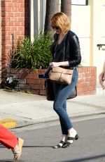EMMA STONE Out and About in Beverly Hills 06/18/2016