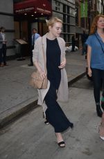 EMMA STONE Out to Dinner in New York 06/03/2016