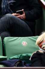 EMMANUELLE BEART at French Open at Roland-Garros Arena in Paris 06/03/2016