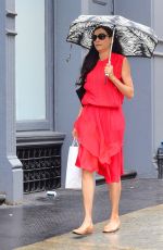 FAMKE JANSSEN Out and About in New York 06/05/2016