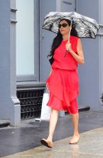 FAMKE JANSSEN Out and About in New York 06/05/2016