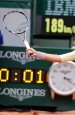 GARBINE MUGURUZA Wins Ladies Final Match at 2016 Roland Garros in Paris 06/04/2016