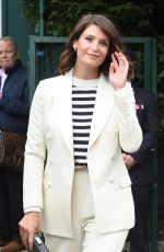 GEMMA ARTERTON Arrives at Wimbledon Tennis Championships in London 06/29/2016