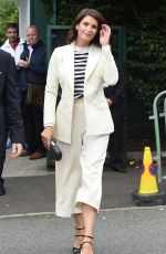 GEMMA ARTERTON Arrives at Wimbledon Tennis Championships in London 06/29/2016