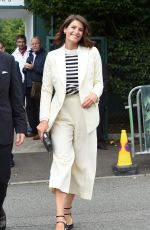 GEMMA ARTERTON Arrives at Wimbledon Tennis Championships in London 06/29/2016