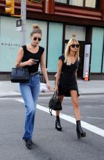 GIGI HADID and HAILEY BALDWIN Out in New York 06/21/2016