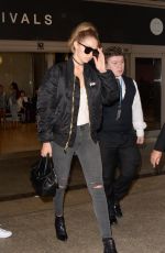 GIGI HADID at Los Angeles International Airport 06/25/2016