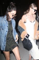 GIGI HADID, HAILEY BALDWIN and KENDALL JENNER Out in New York 06/20/2016