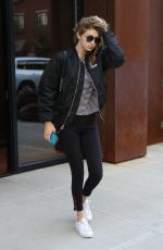 GIGI HADID Leaves Her Apartment in New York 06/08/2016