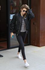 GIGI HADID Leaves Her Apartment in New York 06/08/2016