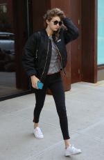 GIGI HADID Leaves Her Apartment in New York 06/09/2016