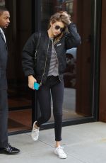 GIGI HADID Leaves Her Apartment in New York 06/09/2016