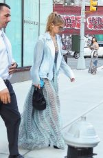 GIGI HADID Leaves Her Apartment in New York 06/18/2016