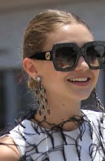 GIGI HADID on the Set of a Photoshoot in West Hollywood 06/29/2016
