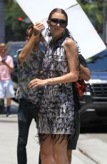 GIGI HADID on the Set of a Photoshoot in West Hollywood 06/29/2016