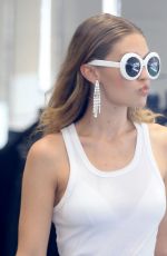 GIGI HADID on the Set of a Photoshoot in West Hollywood 06/29/2016