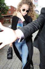 GIGI HADID Out and About in London 06/13/2016