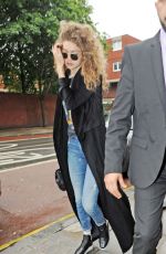 GIGI HADID Out and About in London 06/13/2016