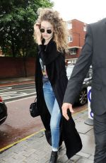 GIGI HADID Out and About in London 06/13/2016