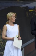 GILLIAN ANDERSON at Memorial for Murdered Labour MP Jo Cox at Trafalger Square 06/22/2016