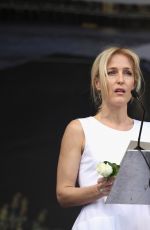 GILLIAN ANDERSON at Memorial for Murdered Labour MP Jo Cox at Trafalger Square 06/22/2016