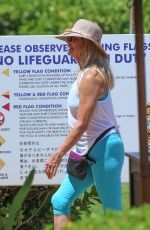 GOLDIE HAWN on the Beach in Wailea 06/15/2016