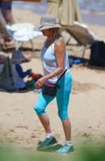 GOLDIE HAWN on the Beach in Wailea 06/15/2016