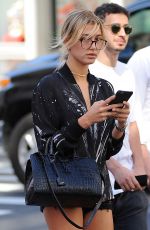 HAILEY BALDWIN in Shorts Out i9n Soho 06/14/2016
