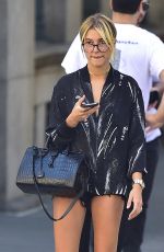 HAILEY BALDWIN in Shorts Out i9n Soho 06/14/2016
