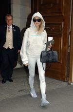 HAILEY BALDWIN Leaves Hyatt Regency Paris Etoile in Paris 06/28/2016