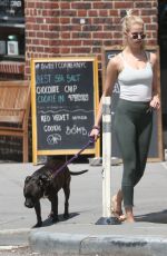 HAILEY CLAUSON Walks Her Dog Out in New York 06/01/2016