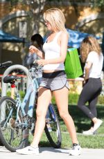 HAYLEY ROBERTS Riding a Bike Out in Calabasas 06/16/2016
