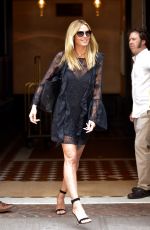 HEIDI KLUM Leaves Her Hotel in New York 06/17/2016