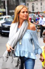 HEIDI KLUM Out and About in New York 06/16/2016