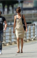 HELENA CHRISTENSEN Walks Her Dog Out in new York 06/01/2016
