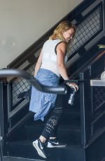 HILARY DUFF at a Gym in West Hollywood 06/10/2016