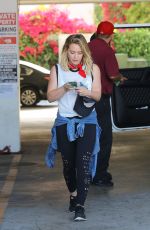 HILARY DUFF at a Gym in West Hollywood 06/10/2016