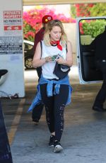 HILARY DUFF at a Gym in West Hollywood 06/10/2016