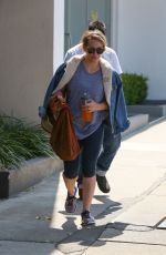 HILARY DUFF in Leggings Leaves a Gym in Los Angeles 05/31/2016