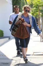 HILARY DUFF in Leggings Leaves a Gym in Los Angeles 05/31/2016