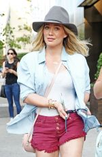 HILARY DUFF in Shorts Out in New York 06/06/2016