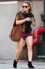 HILARY DUFF in Shorts Out in New York 06/22/2016