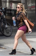 HILARY DUFF in Shorts Out in New York 06/22/2016