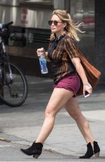 HILARY DUFF in Shorts Out in New York 06/22/2016