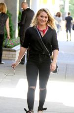 HILARY DUFF in the Set of "Younger